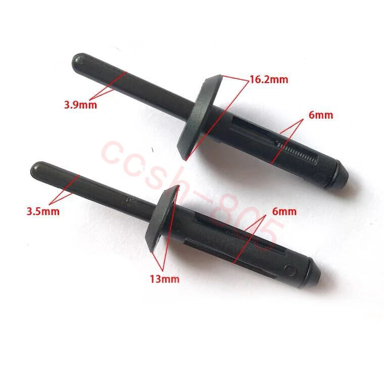 10 piezas clips acampanados de guardabarros para sujetador de cubierta de parachoques de coche universal Foto 3 de 4