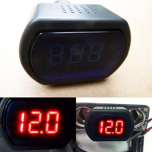 Digital LED Car Auto Cigarette Lighter Volt Voltage Gauge Meter Monitor 12V/24V - Picture 4 of 12