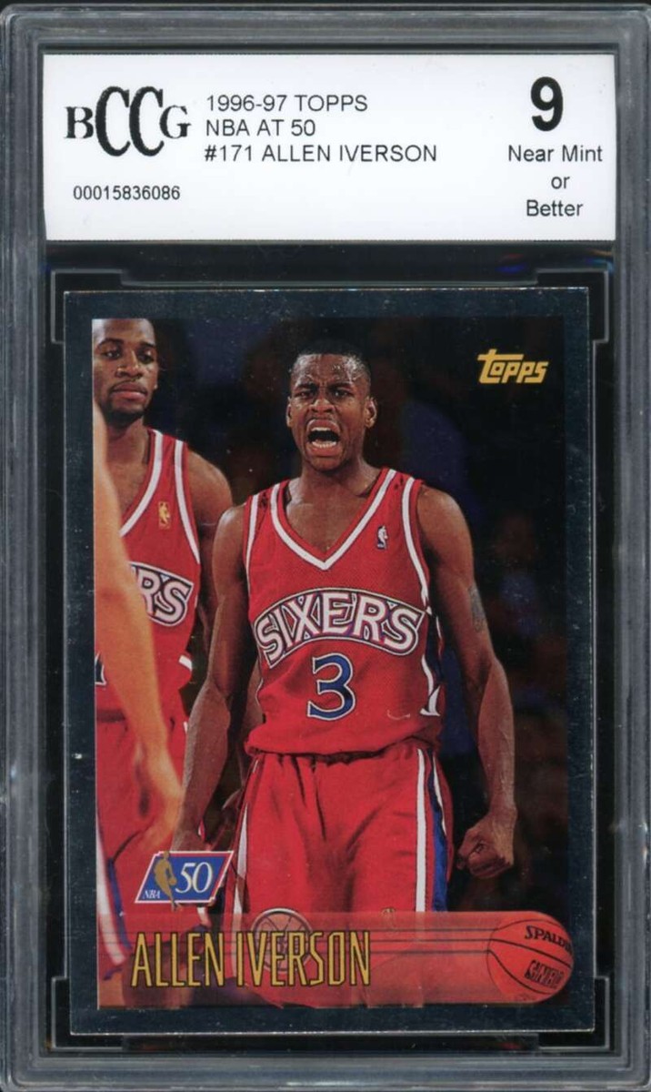 1996-97 Topps NBA At 50 #171 Allen Iverson Rookie Card BGS