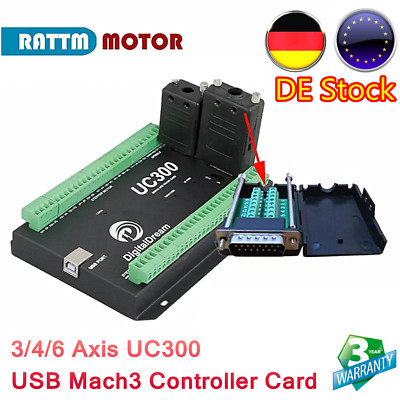 【DE】 3 4 6 Achse UC300 300KHz USB Mach3 Motion Control Card CNC Controller Board