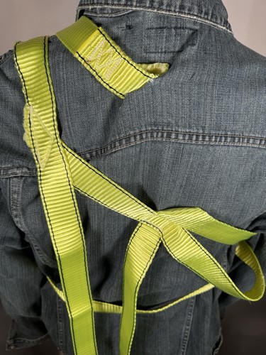Denim Jacket With Straps Harness | Custom | Handmade | Sz Large - Picture 11 of 17