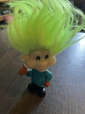 Vintage 1993 Glow In The Dark Trolls Burger king Kids Meal Green Hair