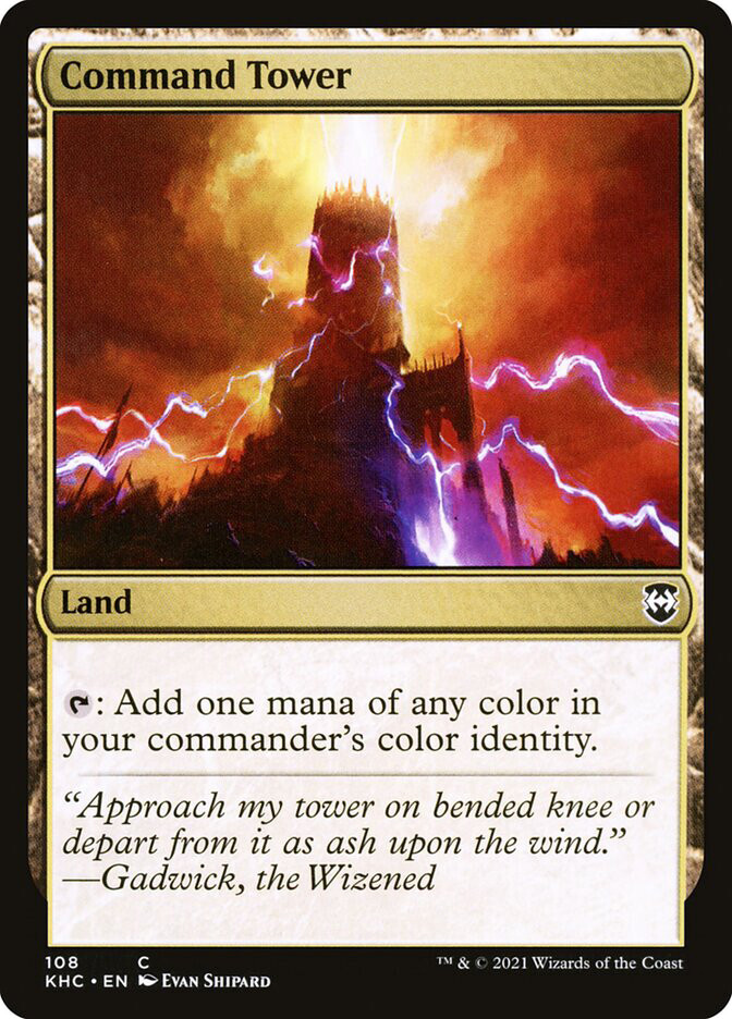 MTG Command Tower  - Kaldheim Commander #108
