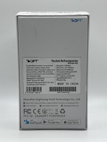 DFT DiFluid Taschenrefraktometer Kaffee Brix TDS 0-32 % - Bild 3 von 5