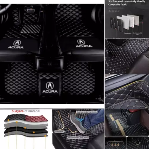 For Acura ILX MDX NSX RDX RL TL TLX TSX ZDX Car Floor Mats Waterproof Carpets - Picture 15 of 28