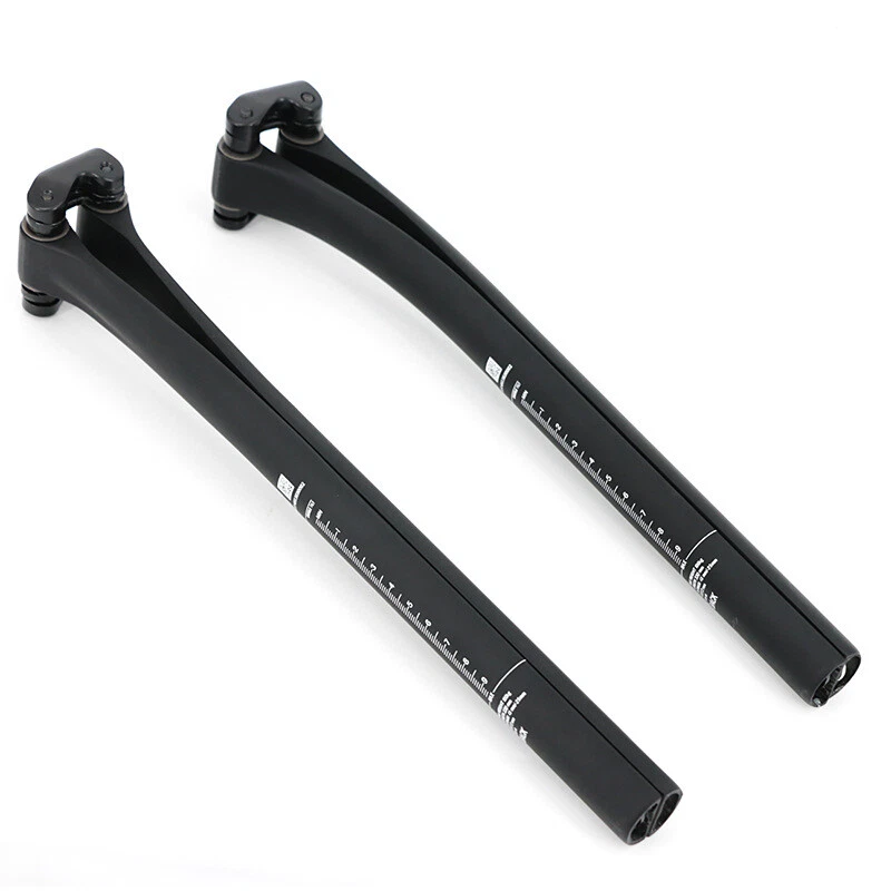 Tija de sillín de bicicleta MTB de carretera de carbono completo 5/25 grados 27,2/30,8/31,6*330 mm tubo de asiento Foto 3 de 4