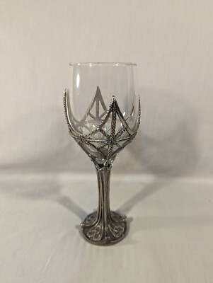 Vintage Royal Selangor Lord of The Rings Like Pewter Moz Wine Glass Goblet 1996