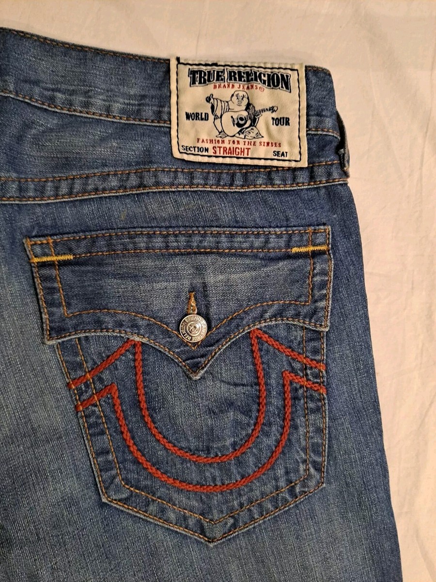 Vintage True Religion Denim Jeans Straight 90s SZ 38/32