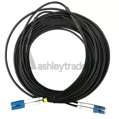 40M LC UPC Zu Duplex Einzel Modus Schwarz Armored PVC Glasfaser Patch Kabel