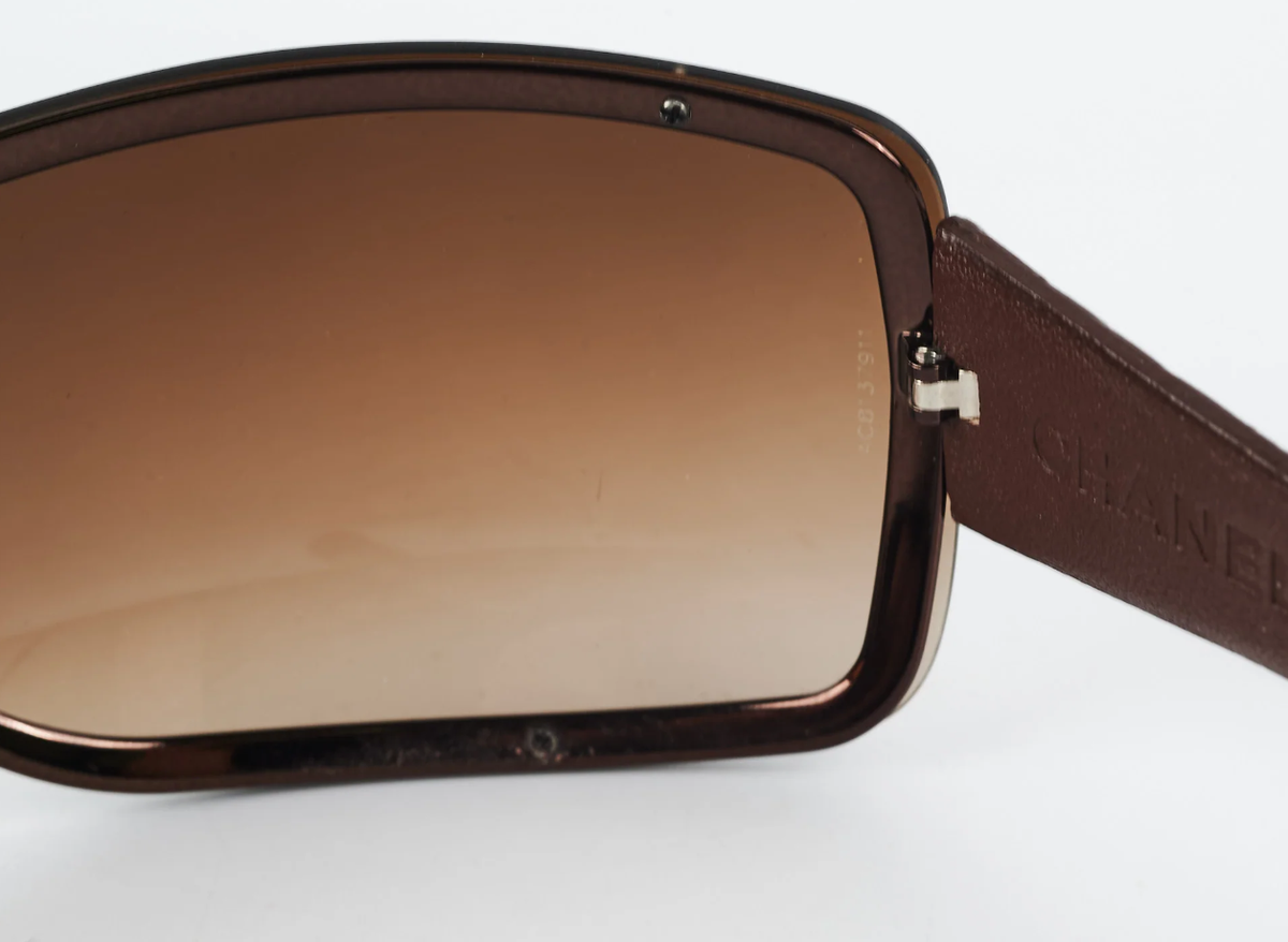 CHANEL Sunglasses 4155Q 296/13 CHANEL Sunglasses: Rectangle Sunglasses, acetate — Fashion  main image 4