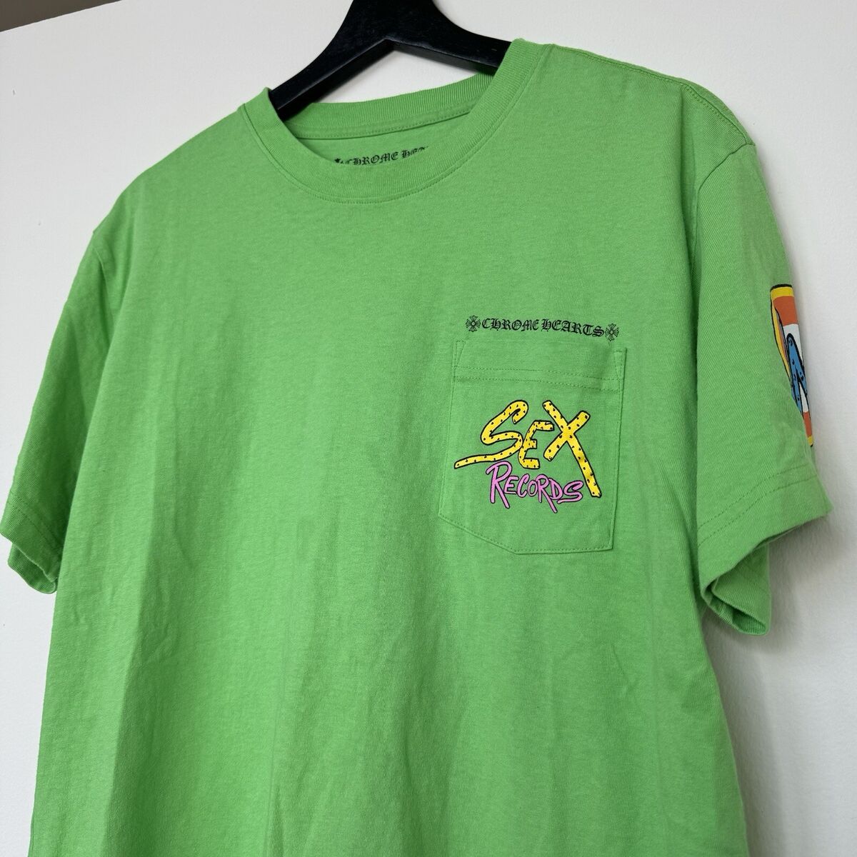 Chrome Hearts Matty Boy Sex Records Pocket Short Sleeve Tee Chrome Hearts Matty Boy Sex Records Pocket Short Sleeve Tee