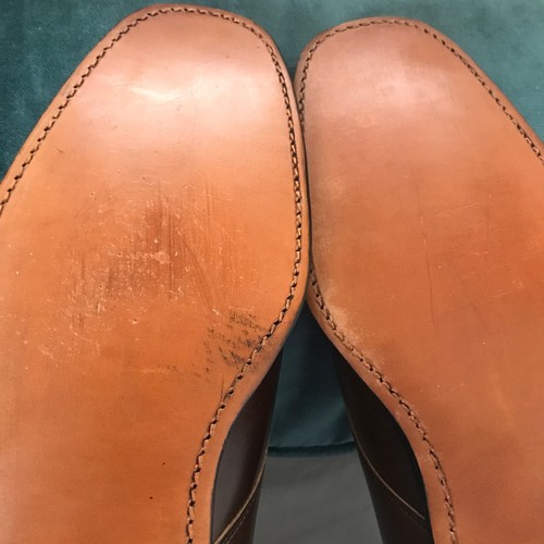 Vintage 1900's The RAND Shoe USA dark brown leather size 12.5 Men's Lace-Up - Picture 13 of 15