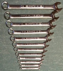 9-2344 Craftsman Industrial 13/16 12-Point Chrome Combination Wrench 9-2344 Craftsman Industrial 13/16 12-Point Chrome Combination Wrench