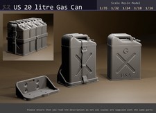 US 20 litre WW2 Gas (fuel, jerry) Can - 1/35, 1/32, 1/24, 1/18, 1/16 resin model