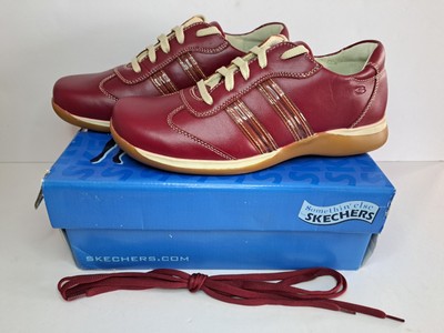 VTG Y2K Somethin Else Skechers Shoes Womens 9.5 Grand Prix Red Leather NEW