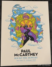 1/1 Proof Screen Print Concert Poster Paul McCartney New York City The Beatles