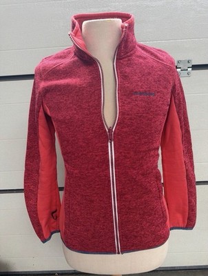 Icepeak Damen Fleecejacke Größe 38 Rot Outdoorjacke Top Zustand