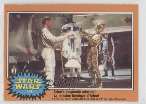 1977 OPC Star Wars #174 Artoo's desperate mission! — Raw