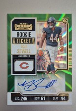 2023 Panini Contenders - Rookie Ticket Noah Sewell #162 Opening Kickoff RC