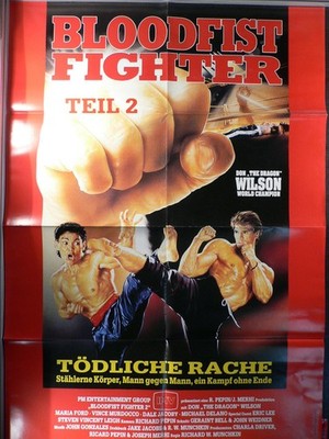 Bloodfist Fighter Teil 2 - Videoposter A1 84x60cm gefaltet (g)