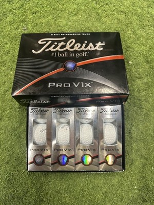 Brand New In Box Titleist Pro V1x Golf Balls - White - 12 Balls (One Dozen)