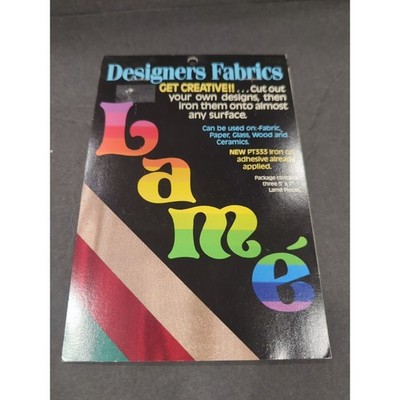Designer Fabrics Lame New Create Your Own Design Pkg Contains 3 5x7 Lame Pieces