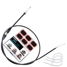 7/8'' 22mm Thumb Throttle Cable Accelerator Handle Assembly for 50cc 70cc 46.5"