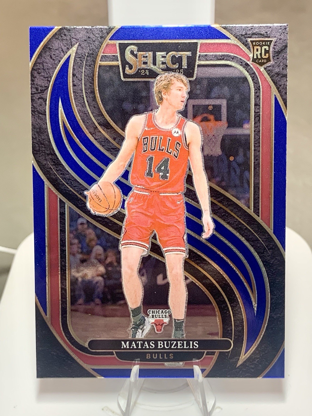 2024-25 Panini Select - Premier Level Matas Buzelis #166 Blue Prizm (RC)