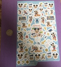 Disney Mickey Mouse Glitter Sticker Sheet - New - Perfect For Scrapbooking