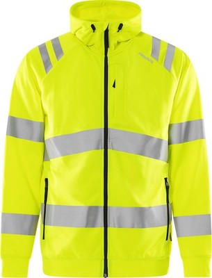 FRISTADS 301878-130 High Vis Kapuzen-Sweatjacke Kl.3 7865 GPSW  Gr.4XL Warnschut