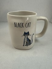 Rae Dunn Ceramic Black Cat HTF 2019 Mug Hallo...