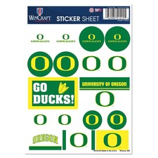 Oregon Ducks Decal Sheet 5x7 Vinyl