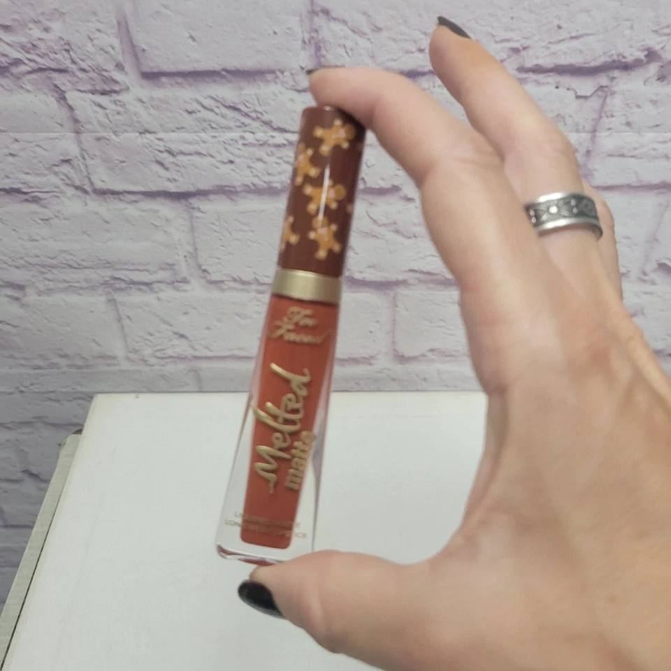 NEW Too Faced Melted Matte Liquified Lipstick | Gingerbread Man | No Box - Image 3 of 3