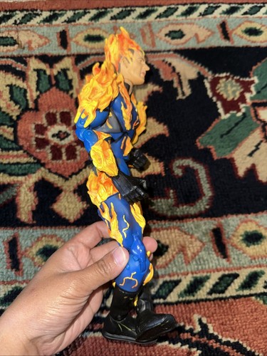 NEW MARVEL FANTASTIC FOUR 4 HUMAN TORCH FLAME 12" FIGURE 2005 - Picture 4 of 6