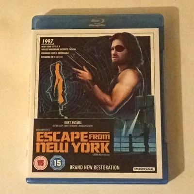 StudioCanal Escape from New York Blu-ray Cert 15 Kurt Russell Restoration - Image 1 of 2