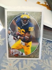 Mario Manningham Rookie Heroes Card 005/350. rookie card picture