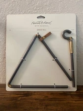 NEW MAGNOLIA Chip & Joanna Gaines HEARTH & HAND Dinner Bell (Triangle-Zinc) NIB