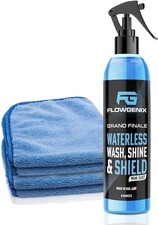 Flowgenix Waterless Car Wash Spray - Grand Finale - Motorcycle Cleaner Car Wa
