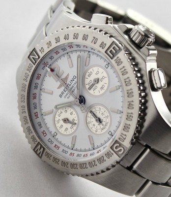 BREITLING Mens Watch A39362 HERCULES automatic 45mm, WHITE dial, Box/Papers, WOW