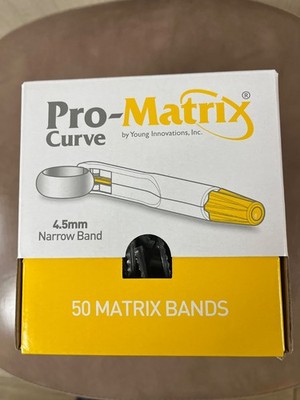 Dental Pro-Matrix Band Curve   Narrow, 4.5 mm, 50/Bx, Matrix Bands Medicom