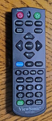 Remote Control RCP01051 for ViewSonic Projector PJD5153 PJD5255 PJD5253 PJD5555W