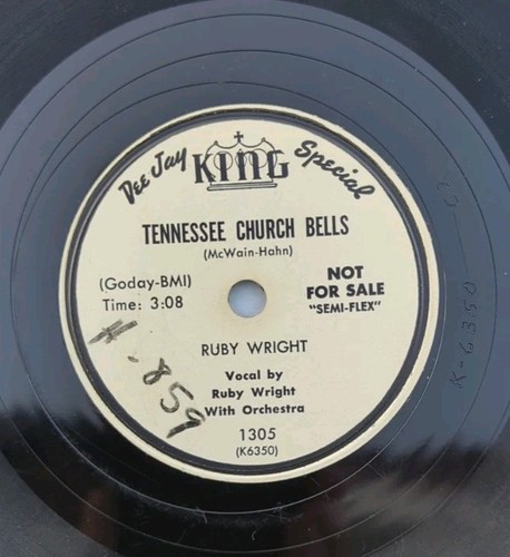 Ruby Wright Tennessee Church Bells / I Had the Funniest Feeling 78 RPM Promo - Picture 4 of 4