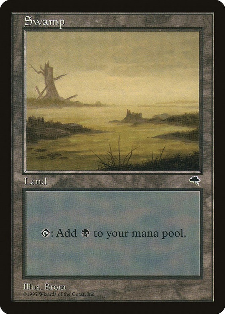 Swamp (River) #342 (DM) Tempest (TMP) MTG
