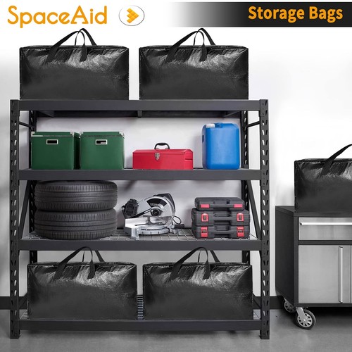 Heavy Duty Moving Bags, Extra Large Storage Totes W/Backpack Straps Strong Ha... - Picture 3 of 7