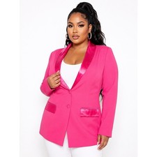 Torrid Studio Refined Crepe Satin Lapel Blazer SIze 2X NWT