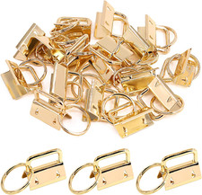 20Pcs Gold 1 Inch Key Fob Hardware with Key Rings Sets, Perfect for Bag Wristlet