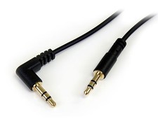 StarTech MU1MMSRA 12" Slim 3.5mm to Right Angle Stereo Audio Cable for Android