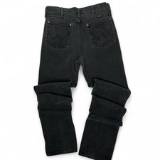 Wrangler vintage black straight leg jeans