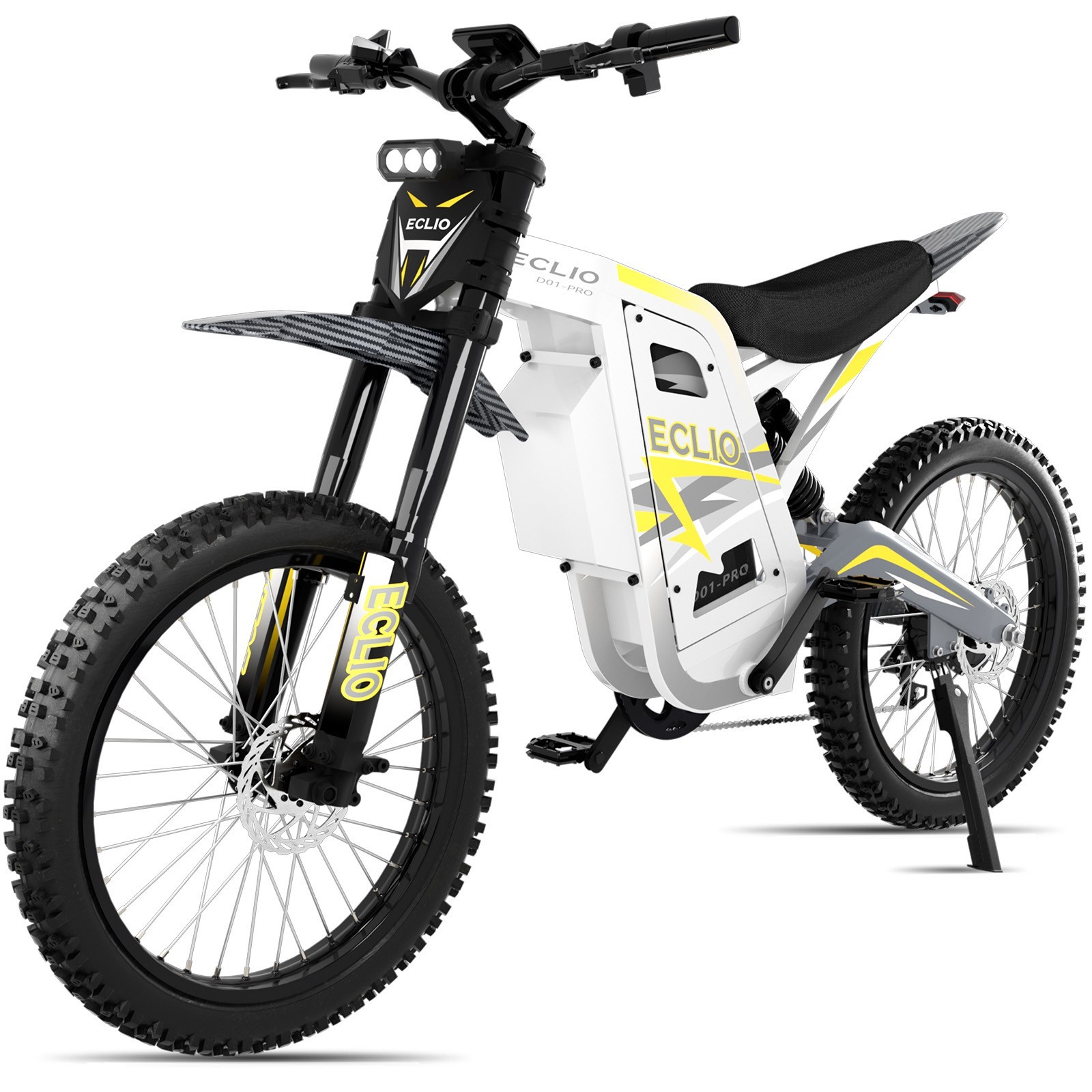 ECLIO Peak 5500W 40MPH Electric Motorcycle 60V 32Ah Fat Tires Off-Road E-Bike