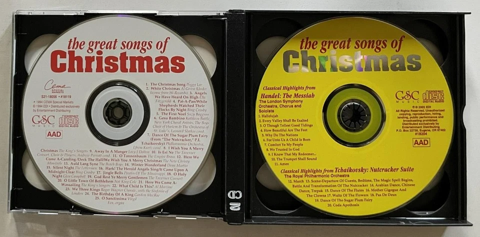 The Great Songs of Christmas 5xCD 100 Songs Bing Sinatra Nat King Cole Dean ++ Foto 3 de 4